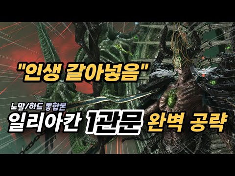 [일리아칸 공략] 1관문 핵심기믹 짤패턴 최신공략🔥｜노말/하드 통합본｜로스트아크｜Lost Ark