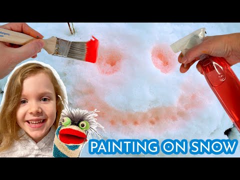 Fizzy Makes Easy Kid Friendly DIY Paint for Snow
