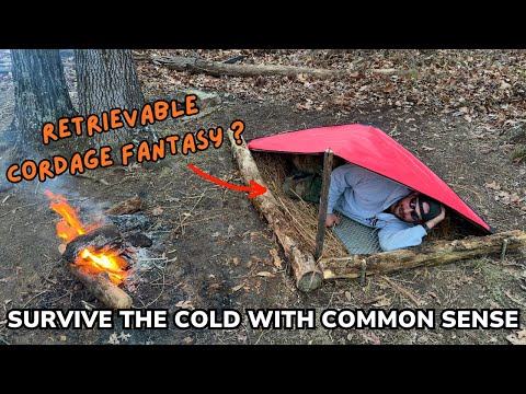 Solo Overnight Surviving in an Emergency Shelter with Common Sense and a Dose of Reality.