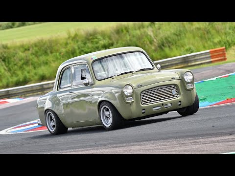 TURBO Powered 1959 Ford 100E at Thruxton Circuit