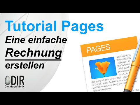 Mac Tutorial Apple Pages deutsch: Rechnungsformular mit automatischen Berechnungen erstellen