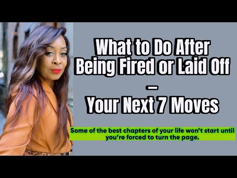 What to do after being fired or laid off. #employeeadvocate #jobsecurity #jobapplication #work #job