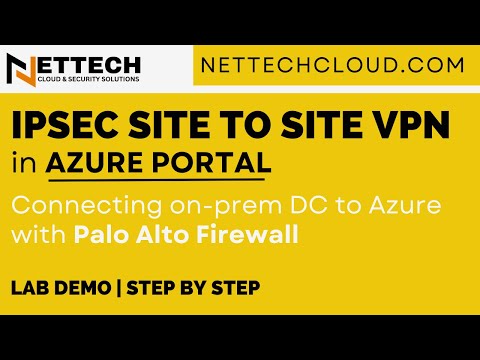 Site to Site VPN Connection in Azure Portal | Connecting on-prem DC to Azure with Palo Alto Firewall