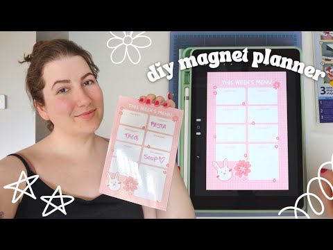 DIY Magnetic Planner Tutorial 🎨 How I make products for my stationery business
