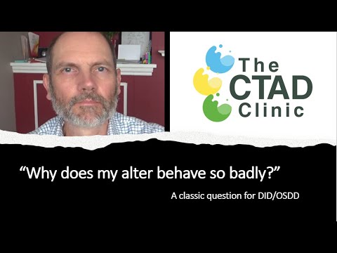 "Why does my alter behave so badly?" A classic question for DID/OSDD