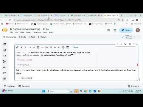 Set & Frozen set (Class-7)