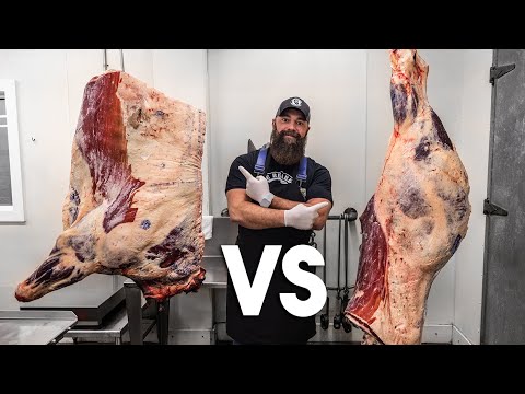 Cow Front Quarter VS Hind Quarter! (Custom Cut Style) | The Bearded Butchers