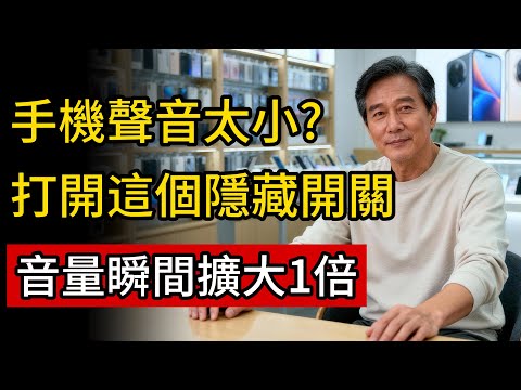 手機聲音太小?打開這個隱藏開關，音量瞬間擴大1倍!耳背也能聽得清!#手機聲音小 #手機清理 #生活妙招 #老人手機 #人生經驗