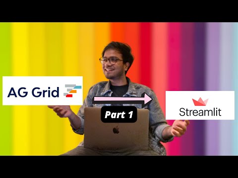 Using STREAMLIT with AG Grid Table - Interactive Table | Part 1/2