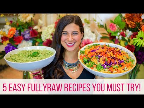 5 FullyRaw Best / Easy Vegan Recipes for Beginners