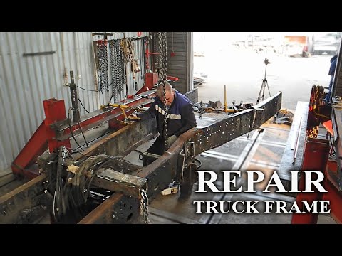 СЛОЖНЫЙ РЕМОНТ РАМЫ ГРУЗОВИКА / DIFFICULT TRUCK FRAME REPAIR