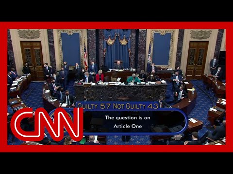 Watch the Senate vote on impeachment of Donald Trump