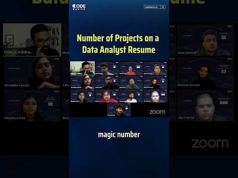Number of Projects on a Data Analyst Resume.#codebasics #shorts #dataanalyst
