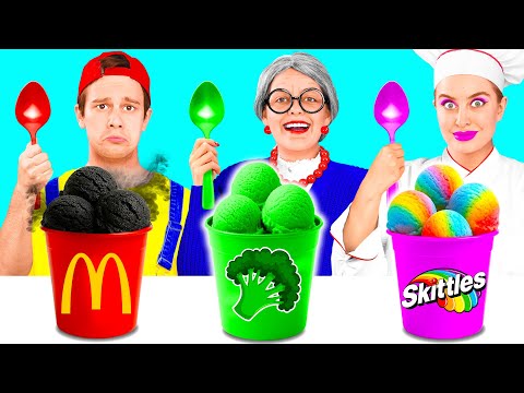 Me vs Grandma Cooking Challenge | Funny Food Challenges