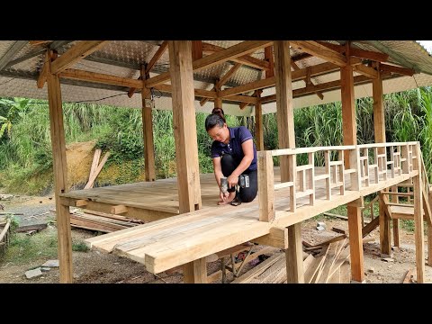FULL VIDEO: 50 Days of Building Wooden Houses 2023 - Harvest fruit Go to market sell | Daily life