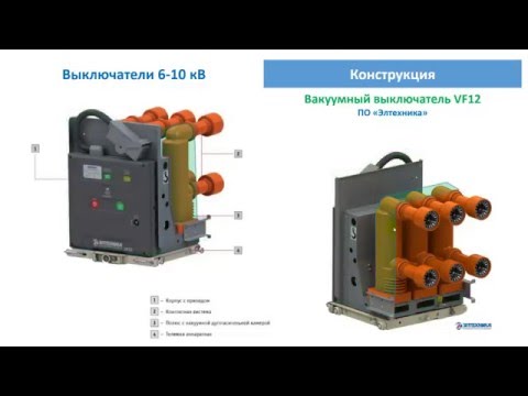 Высоковольтные выключатели 6-10 кВ. Конструкция и типы приводов