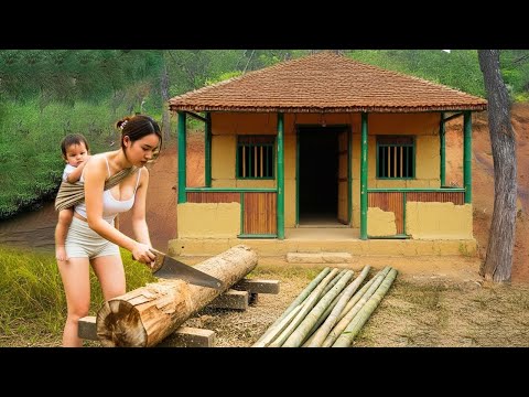 Single Mother Determined to Building New Life – A House in the Forest and Journey from Zero