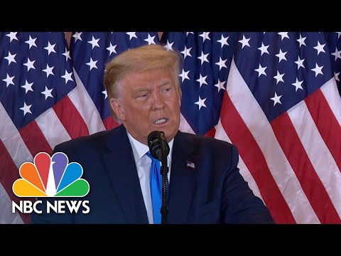 NBC News Cuts Into Trump Speech To Fact Check Him On Election Night | NBC News