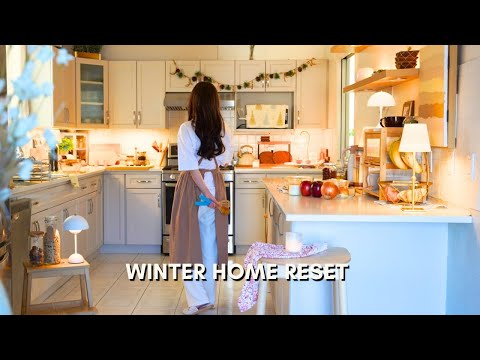 Cozy Winter Kitchen Reset | Potato Soup & Apple Cinnamon Muffins