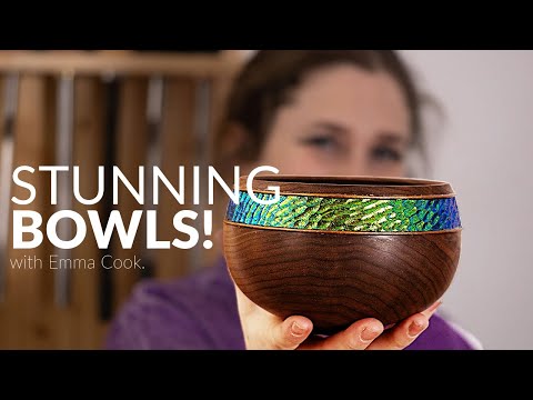 Turning incredible bowls with a colourful finish - feat. Emma Cook.