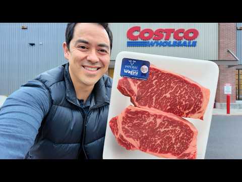 Cooking Wagyu Steak & Mushrooms From Costco