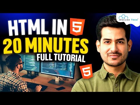 Learn HTML 5 in 20 Minutes and Create Your First Webpage | HTML Basics For Beginners