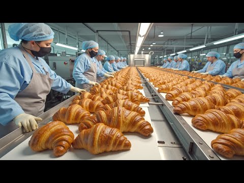 How 400,000 Butter-Laminated Croissants Are Made Every Day in a Fully Automated Factory 🥐