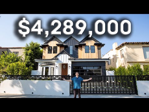 INSIDE a $4,289,000 UNIQUE NEW Modern Farmhouse in the HEART of Los Angeles!