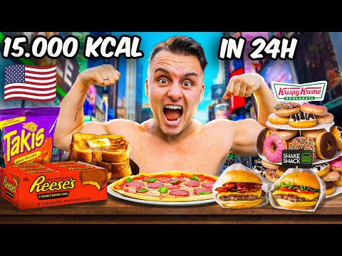 15.000 KALORIEN CHALLENGE in NEW YORK I 24 Stunden Cheatday Challenge
