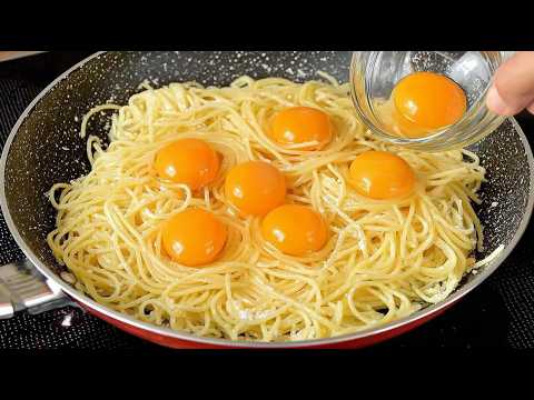 ¿Tienes pasta y huevos en casa? Receta de pasta al huevo. Una receta rápida y fácil en 15 minutos