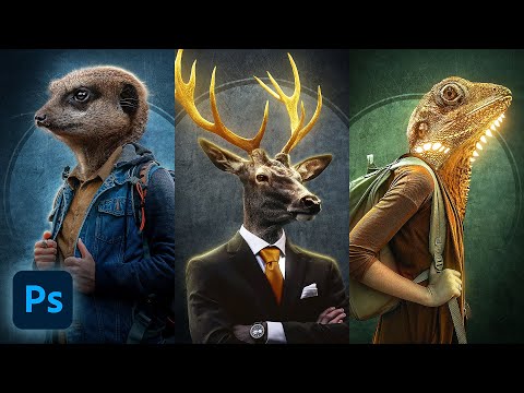 How to Create an Animal Human Portrait in Photoshop