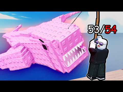 Catching EVERY Fish in Roblox my fishing pier...