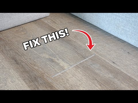 How To Fix Annoying Floor Gaps In Your Home That Keeps Coming Back! Laminate, Vinyl Floating Floors!