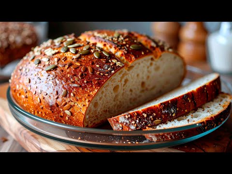 Gesundes Brot in 5 Minuten! Kein Mehl, Hefe oder Zucker!