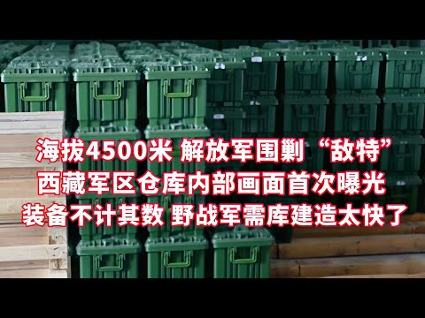 海拔4500米 解放军大战“敌特” 无人机排雷！车队运送某型装甲画面首爆！西藏军区内部仓库曝光 装备不计其数 弹药数以万计 野战军需库建造快到惊人/国防故事/中国运输兵