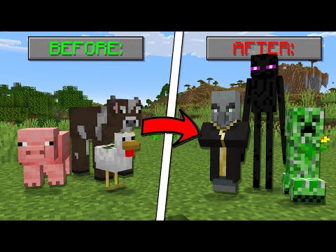 Beating Minecraft But Every Mob Is Randomized