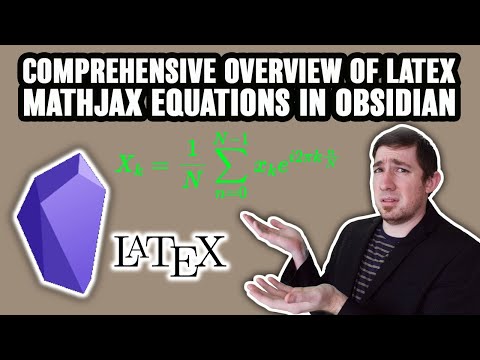 Comprehensive Overview | LaTeX Mathjax Equation In [[Obsidian]]