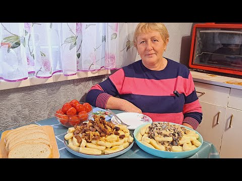 КЛЁЦКИ картофельные с Поджаркой и грибами