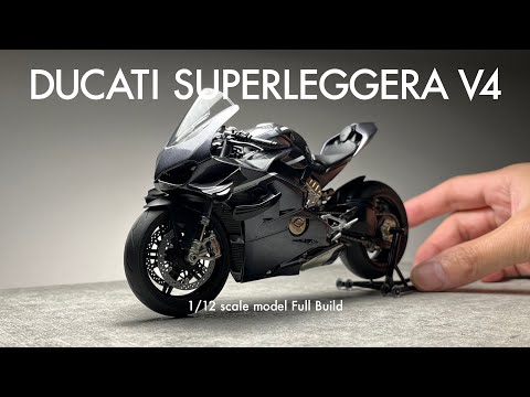 Building Tamiya 1/12 DUCATI SUPERLEGGERA V4 Scale Model