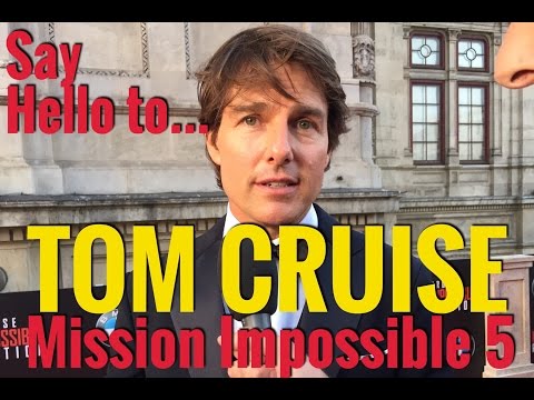 GETTING SWEATY WITH TOM CRUISE at MISSION IMPOSSIBLE 5 PREMIERE
