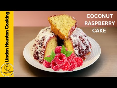 How to Make a Moist Raspberry Coconut Cake from Scratch 🍰 | LINDEN HOUSTON COOKING