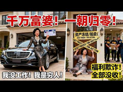 身家千萬的中國大媽，開著奔馳住著豪宅，卻在紐約申請“低收入”福利金，被揭穿後竟說：“我沒工作，當然是低收入！” 結果被FBI以“福利欺詐罪”逮捕，所有在美資產被凍結拍賣！