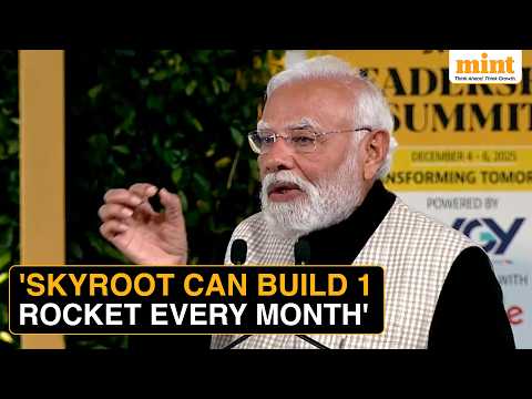 PM: India’s Space Reforms Paying Off;  'Skyroot Now Building 1 Rocket a Month'