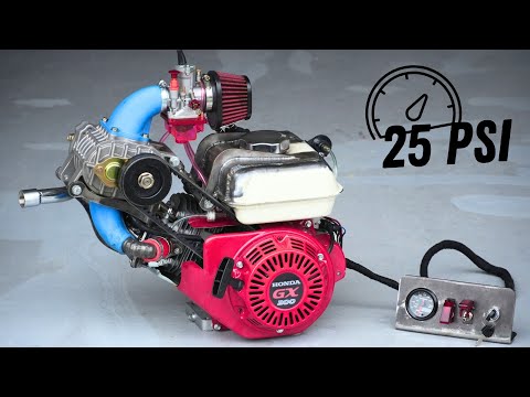 Homemade Honda GX200cc SUPERCHARGER !?