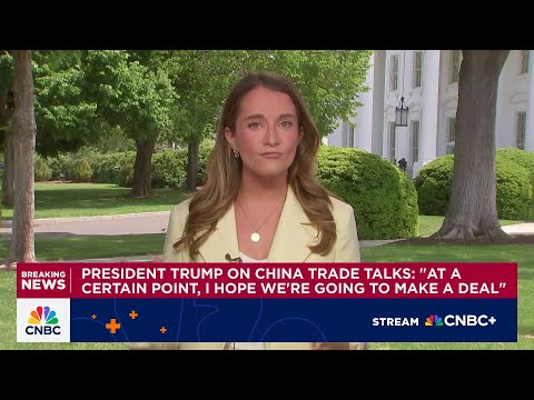 Trump on China trade talks: "I hope we're going to make a deal"