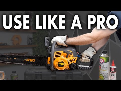 Most people don't know this, how to use a chainsaw like a pro