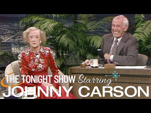 Bette Davis Speaks Her Mind | Carson Tonight Show