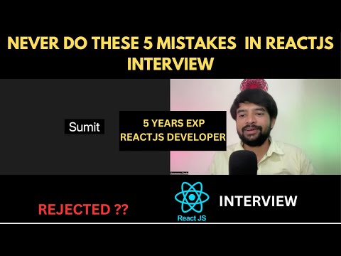 5 Years Experienced  @React  Engineer's Mock Interview:Suffering from toxic work culture 😔 rejected?