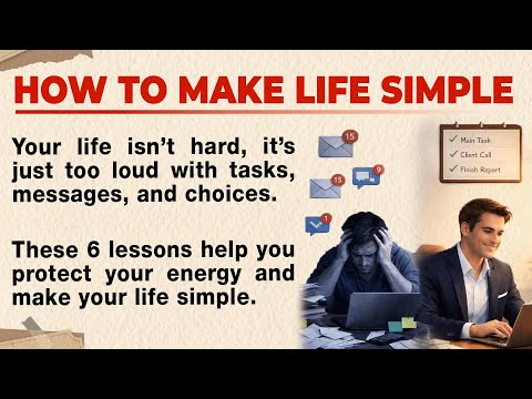 How to Make Your Life Simple - Find Peace & Real Happiness | Improve English Fluency | Graded Reader