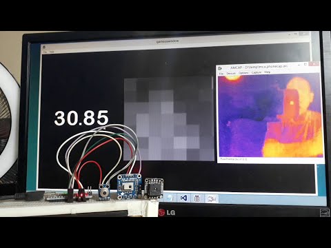 Preview of non contact temperature sensors  MLX90614, amd8833, Lepton 3.5